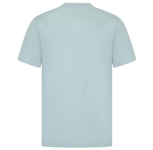 Paul Smith Mens T-Shirt Zebra Badge Logo Organic Tee in Light Blue