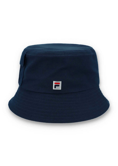 Fila Mens Bucket Hat FILA Vintage Logo Lavaro Hat in FILA Navy
