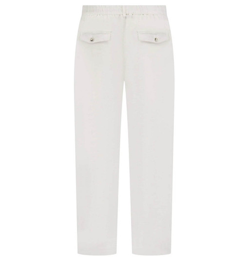 Sseinse Mens Trousers Linen Pantalaccio in White