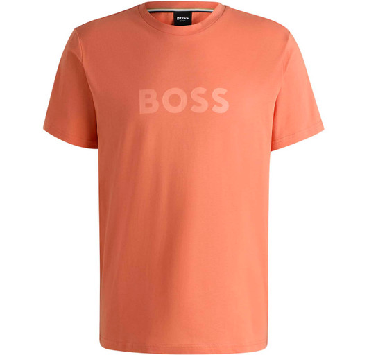 Hugo Boss Mens T-Shirt BOSS UV Protection UPF 50 Tee in Orange Hugo Boss Mens T-Shirt BOSS UV Protection UPF 50 Tee in Orange