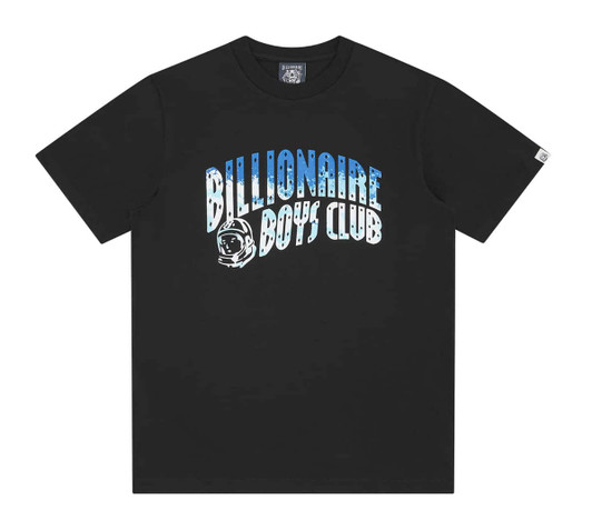 Billionaire Boys Club Mens T-Shirt Club Great Wave Fill Arch Tee in Black