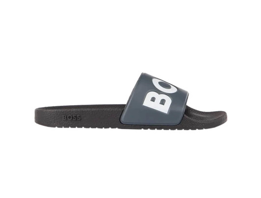 BOSS Slides Mens Aryeh Sliders in Grey