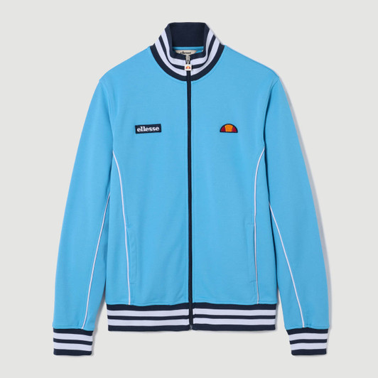 Ellesse Track Jacket Mens Milan Track Top in Blue / Navy