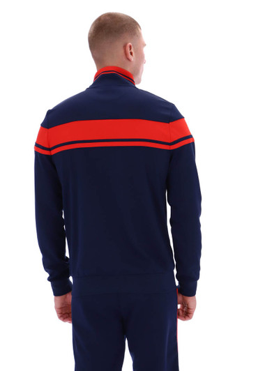 Sergio Tacchini Mens Track Top Damarindo Track Jacket in Maritime Blue