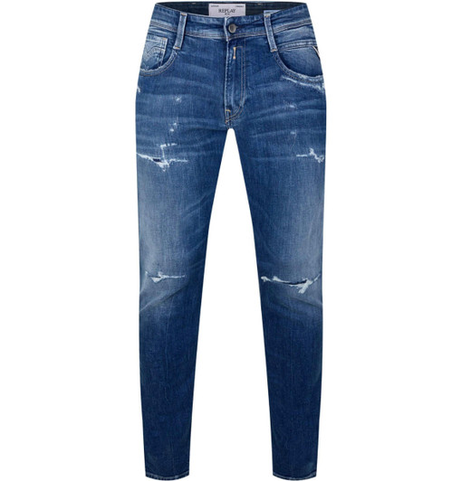 Replay Mens Jeans Anbass 573 Slim Fit Jean in Blue