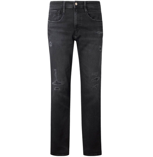 Replay Mens Jeans Anbass 573 Slim Fit Jean in Black