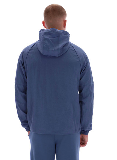 Sergio Tacchini Mens Jacket Maldini Hooded Top in Indigo Blue