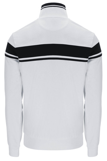 Sergio Tacchini Track Jacket Mens Damarindo Track Top in Glacier Grey / Black