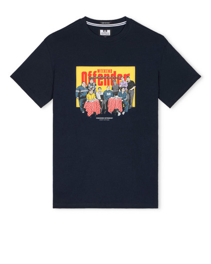 Weekend Offender T-Shirt Satriale's Sopranos Tee in Navy Blue
