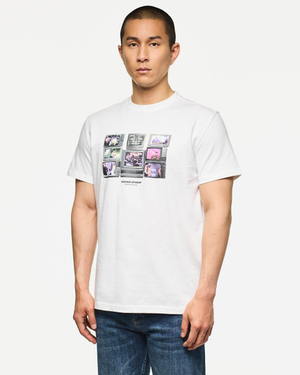 Weekend Offender T-Shirt Vision Bands TV Set Tee in White