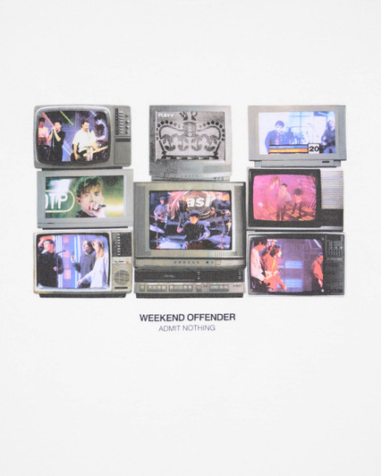 Weekend Offender T-Shirt Vision Bands TV Set Tee in White