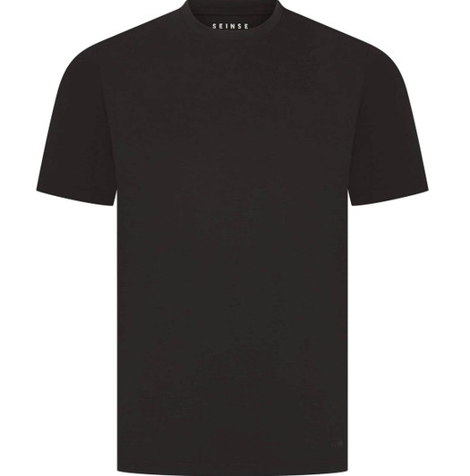 Seinse Mens T-Shirt Essential Fitted Tee in Black