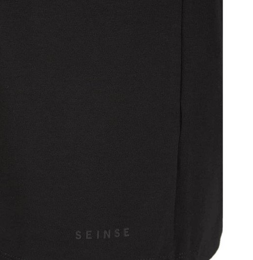 Seinse Mens T-Shirt Essential Fitted Tee in Black