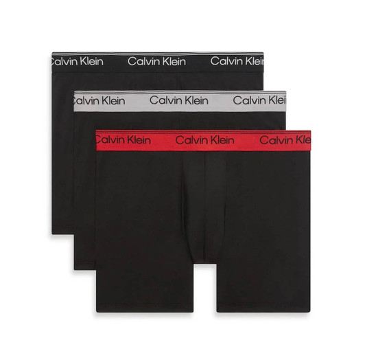 Calvin Klein Boxer Shorts 3 Pack Microfibre Underwear in Black