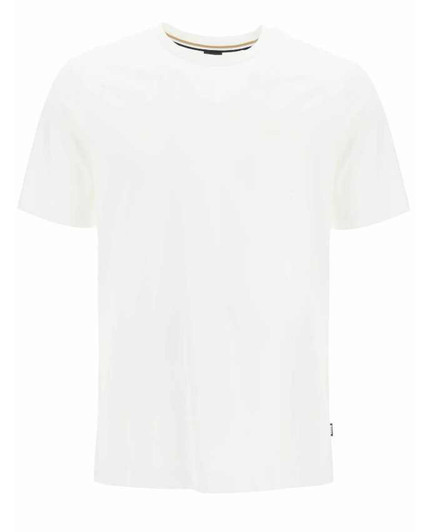 BOSS Mens T-Shirt Hugo Boss Thompson Cotton Tee in White