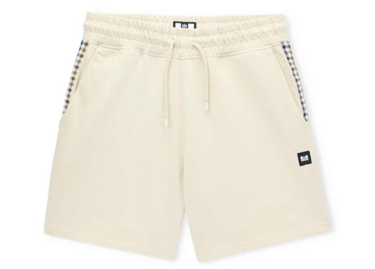 Weekend Offender Mens Shorts Missour Check Trim Short in Cement