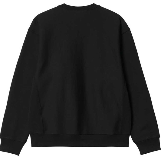 Carhartt Wip Sweatshirt Mens American Script Jumper in Black