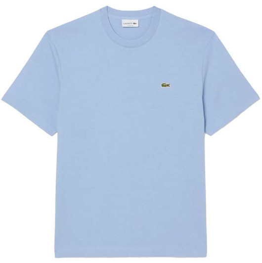 Lacoste Mens T-Shirt Classic Cotton Tee in Light Blue