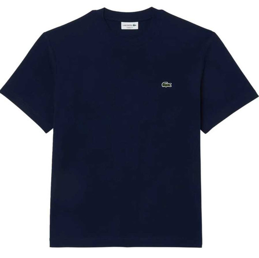 Lacoste Mens T-Shirt Classic Cotton Tee in Midnight Blue