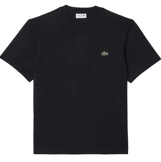 Lacoste Mens T-Shirt Classic Cotton Tee in Black