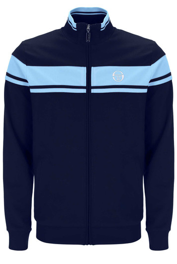 Sergio Tacchini Mens Tracksuit Damarindo Track Top and Bottoms in Maritime Blue / Baltic Sea