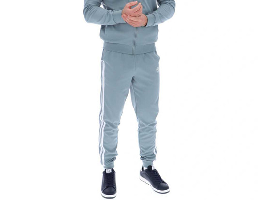 Sergio Tacchini Mens Tracksuit Damarindo Track Top and Bottoms in White / Maritime Blue / Lead