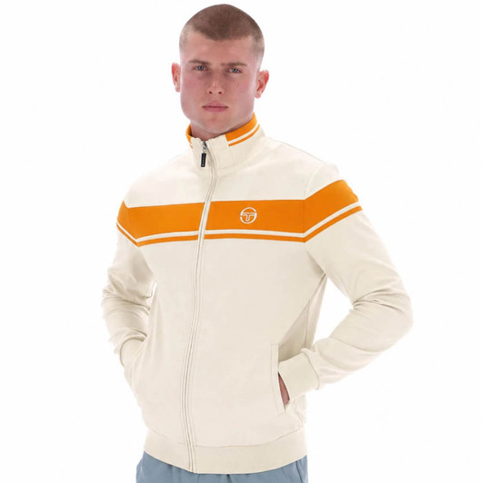 Sergio Tacchini Mens Damarindo Track Jacket in Sandshell / Orange