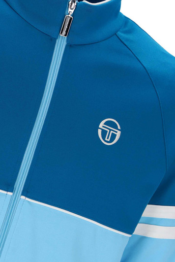 Sergio Tacchini Mens Orion Track Jacket in Mykonos Blue / Baltic Sea