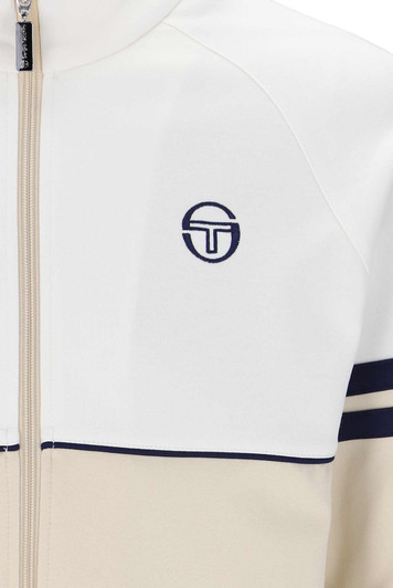 Sergio Tacchini Mens Orion Track Jacket in Gardena / Sandshell / Maritime Blue