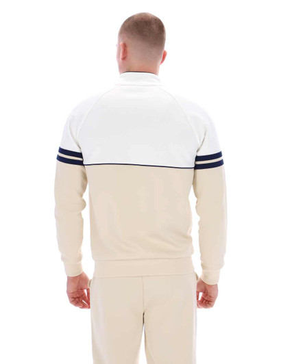Sergio Tacchini Mens Orion Track Jacket in Gardena / Sandshell / Maritime Blue