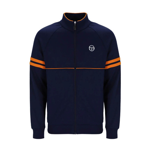 	 Sergio Tacchini Mens Orion Track Jacket in Maritime Blue / Orange