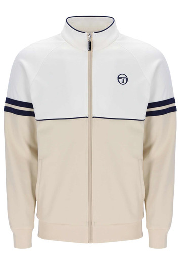 Sergio Tacchini Mens Tracksuit Orion Track Top and Bottoms in Gardena / Sandshell / Maritime Blue