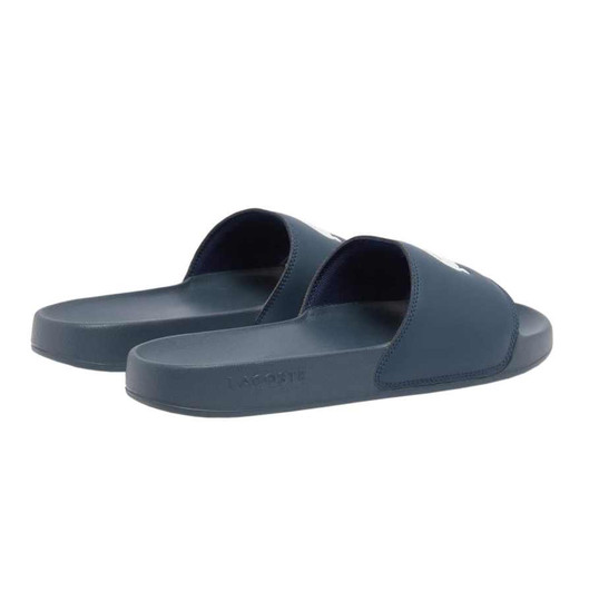 Lacoste Mens Sliders Serve Summer Slides in Navy / White