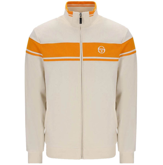 Sergio Tacchini Mens Tracksuit Damarindo Track Top and Bottoms in Sandshell / Orange