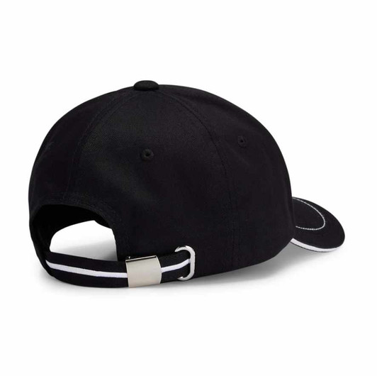 Boss Cap Mens Hugo Boss Contrast Trims Cotton Hat in Black