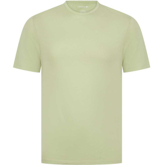 Lacoste Mens T-Shirt Loungewear Slim Fit Tee in Lime Green