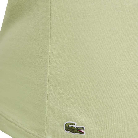 Lacoste Mens T-Shirt Loungewear Slim Fit Tee in Lime Green