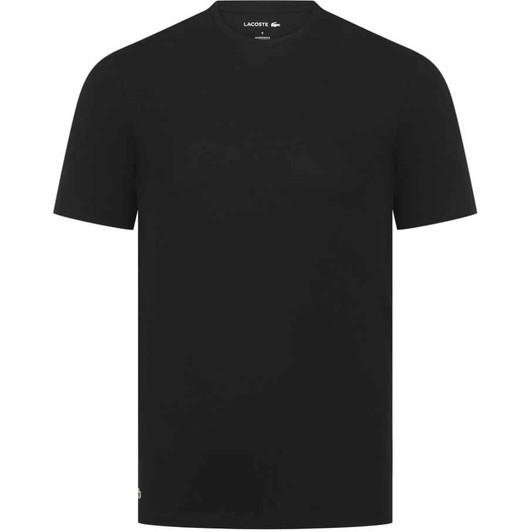 Lacoste Mens T-Shirt Loungewear Slim Fit Tee in Black