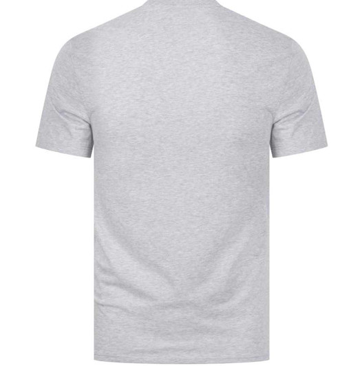 Lacoste Mens T-Shirt Loungewear Slim Fit Tee in Light Grey