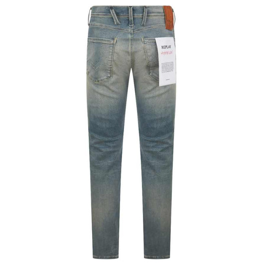 Replay Mens Jeans Hyperflex Anbass Dust Slim Fitted Jean in Medium Blue
