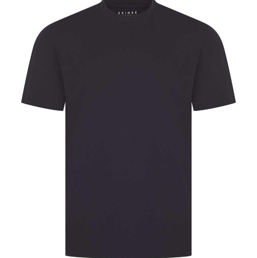 Seinse Mens T-Shirt Essential Fitted Tee in Navy Blue