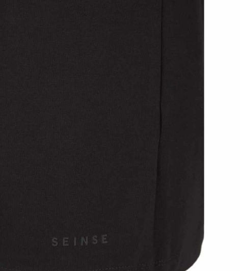 Seinse Mens T-Shirt Essential Fitted Tee in Black