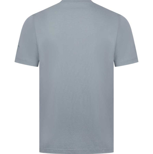 Moose Knuckles Mens T-Shirt Crescent Tee in Jet Stream Blue