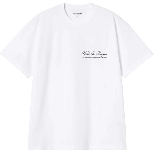 Carhartt Wip Mens T-Shirt Cloud Heart Tee in White