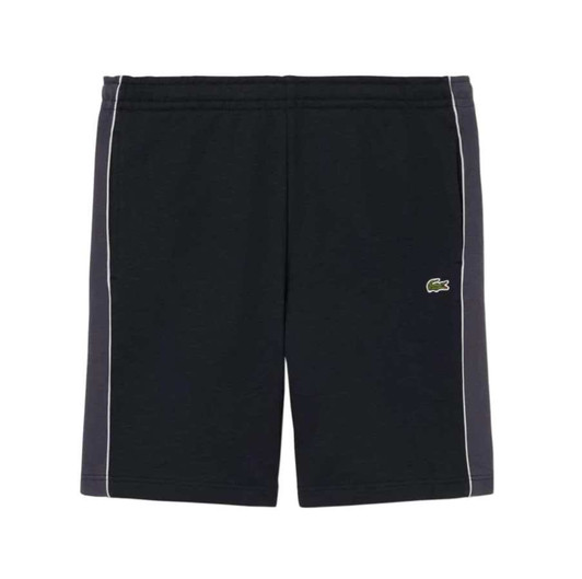 Lacoste Mens Shorts Colour Block Fleece Short in Black