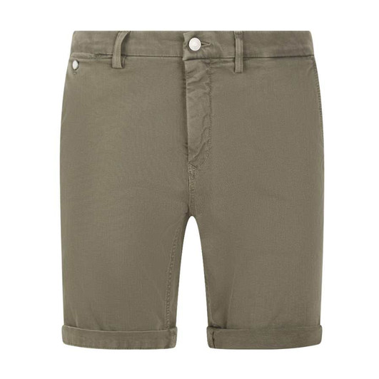 Replay Mens Shorts Benni Hyperflex Chino Short in Military Green