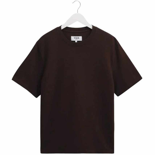 Wax London Mens T-Shirt Dean Jolt Tee in Dark Brown