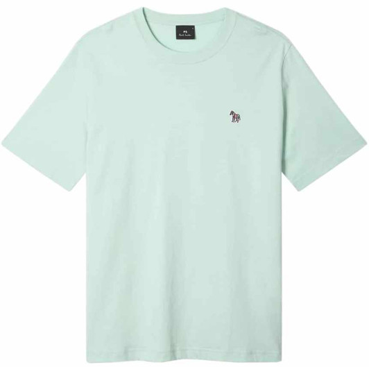 Paul Smith T-Shirt Mens Zebra Logo Organic Cotton Tee in Mint Green