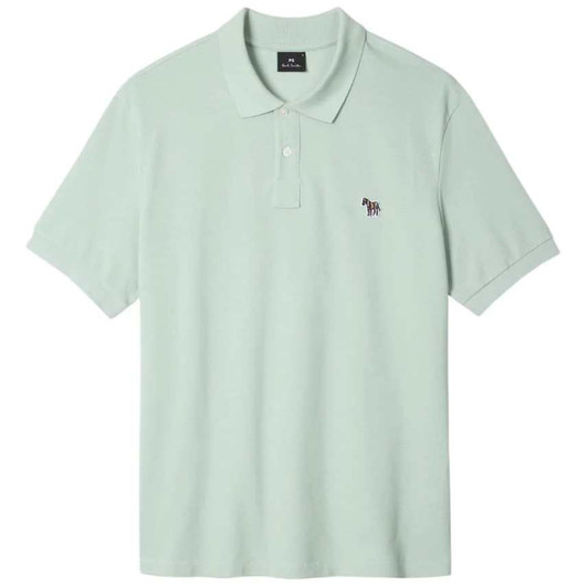 Paul Smith Polo Shirt Mens Zebra Logo Polo in Mint Green