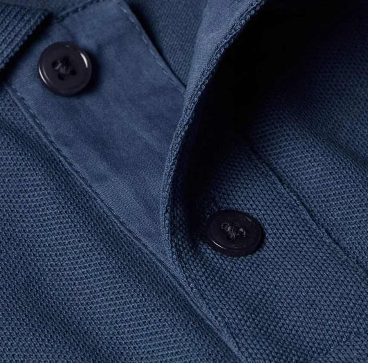 Paul Smith Polo Shirt Mens Zebra Logo Polo in Washed Navy
